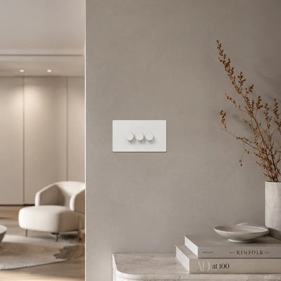 Zigbee Smart Dimmer Switch - Matt White 1-4 Gang