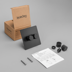 2_Gang_Black(multiway 2 gang black dimmable light switch)