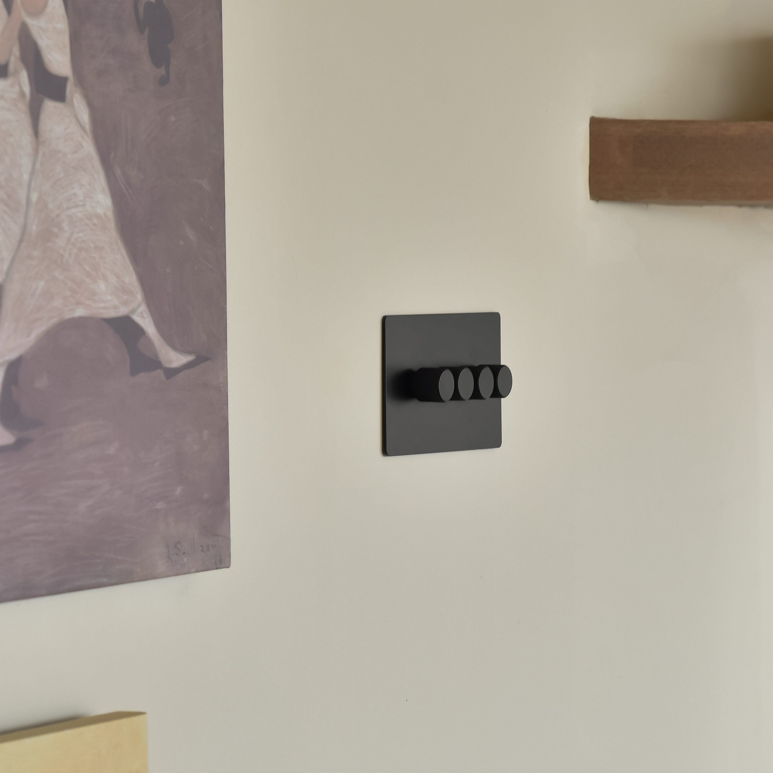 black 4 gang 2 way dummy dimmer