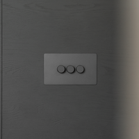 black steel 3 gang intermediate switch