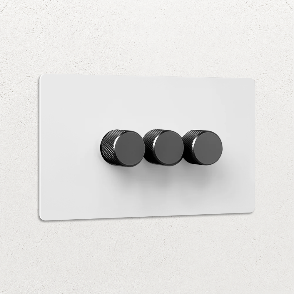 Smart Dimmer Switch - Matt White 1-4 Gang