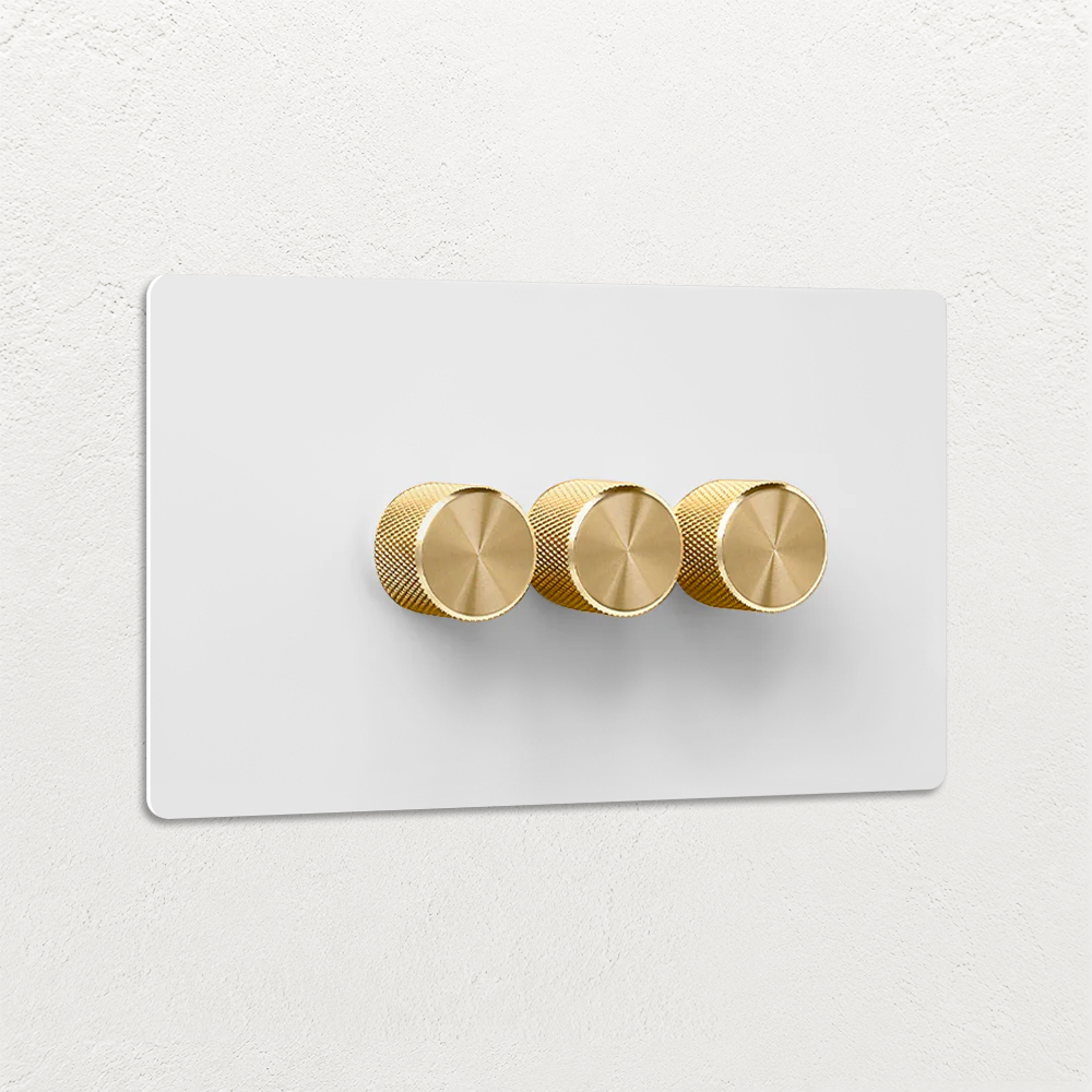 Smart Dimmer Switch - Matt White 1-4 Gang
