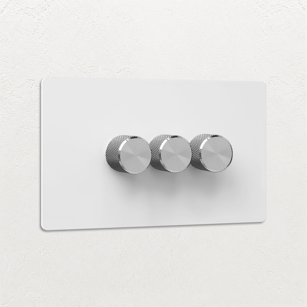 Smart Dimmer Switch - Matt White 1-4 Gang