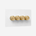 Matt White Light Switch (1–4 Gang)