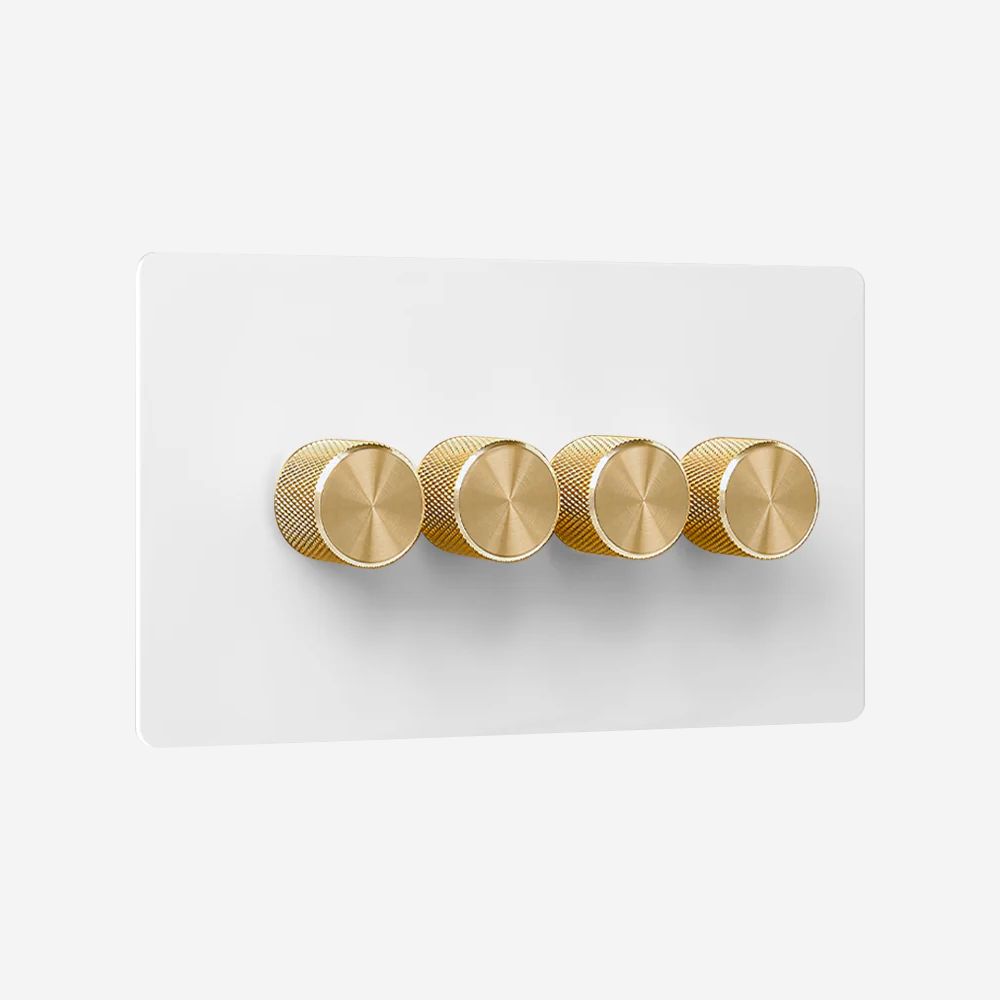 Matt White Light Switch (1–4 Gang)
