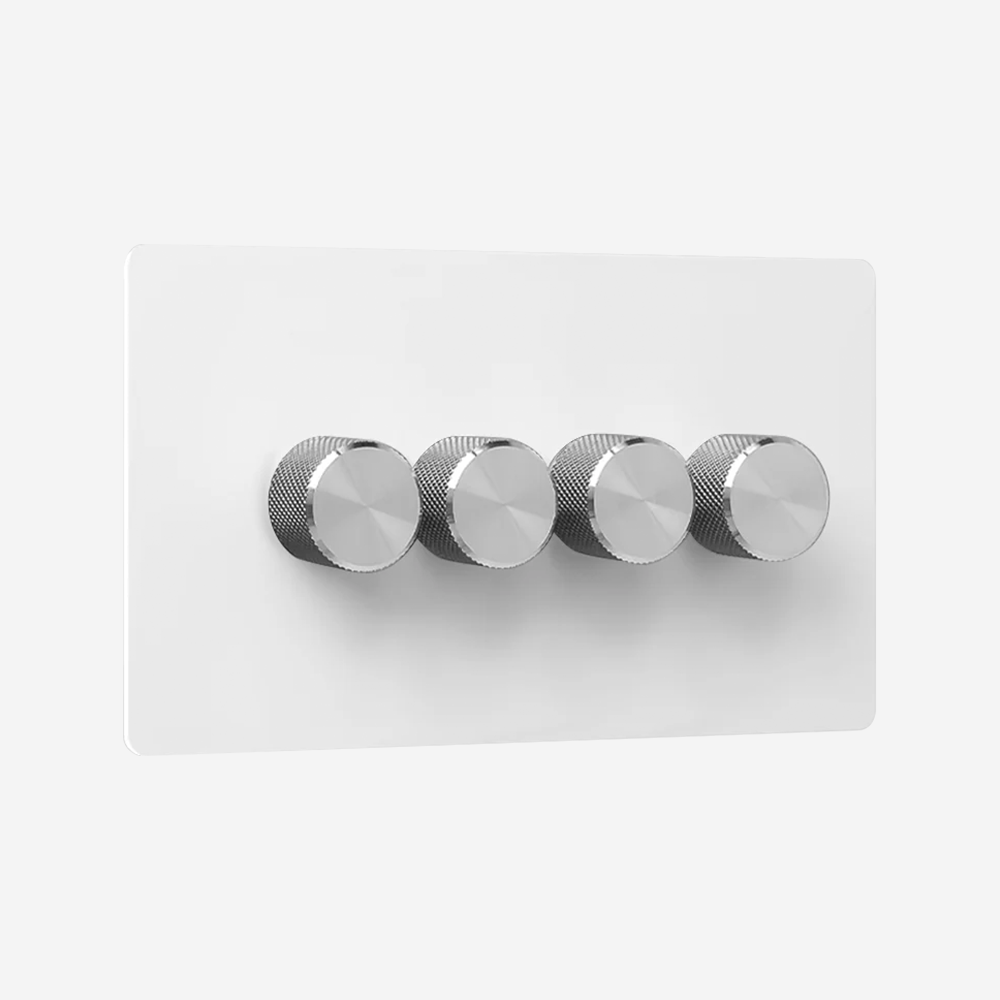 Matt White Light Switch (1–4 Gang)