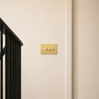 Light Switch - Solid Brushed Brass 1-4 Gang