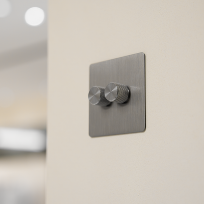 0-10V dimmer - Solid steel 1/2/3/4 Gang