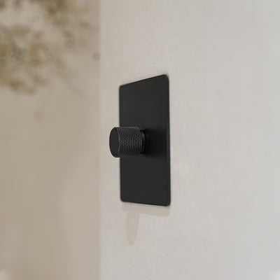Zigbee Smart Dimmer Switch – Matt Black (1–4 Gang)