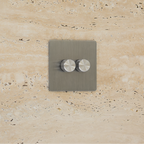 2_Gang_Steel(2 gang steel dimmable switch multiway)