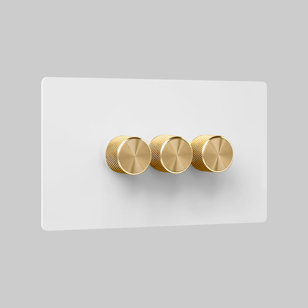3 gang cream 2 way dummy dimmer