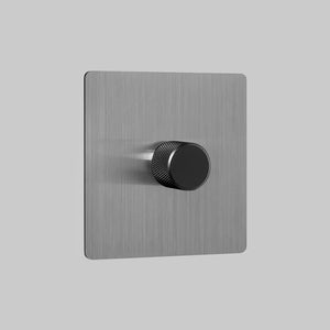 1_Gang_Black(1 gang smart steel light dimmer)
