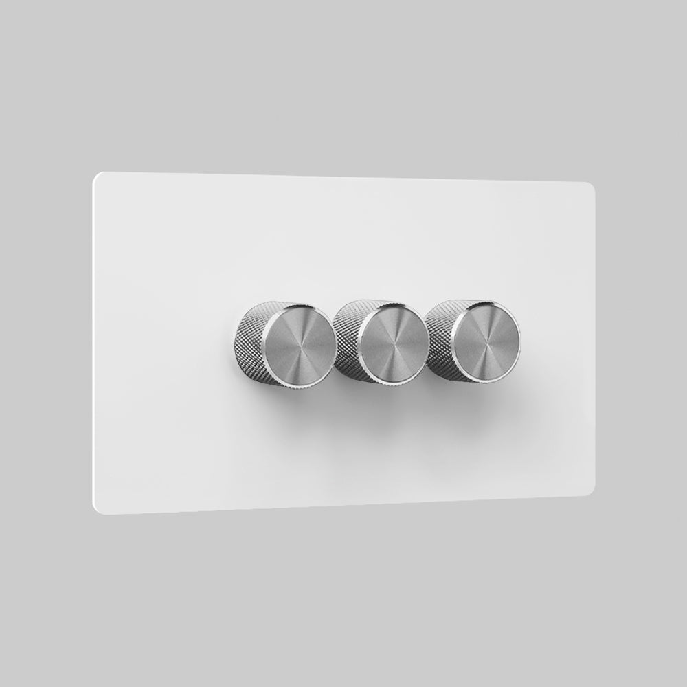 3_Gang_Steel(smart 3 gang dimmer switch)