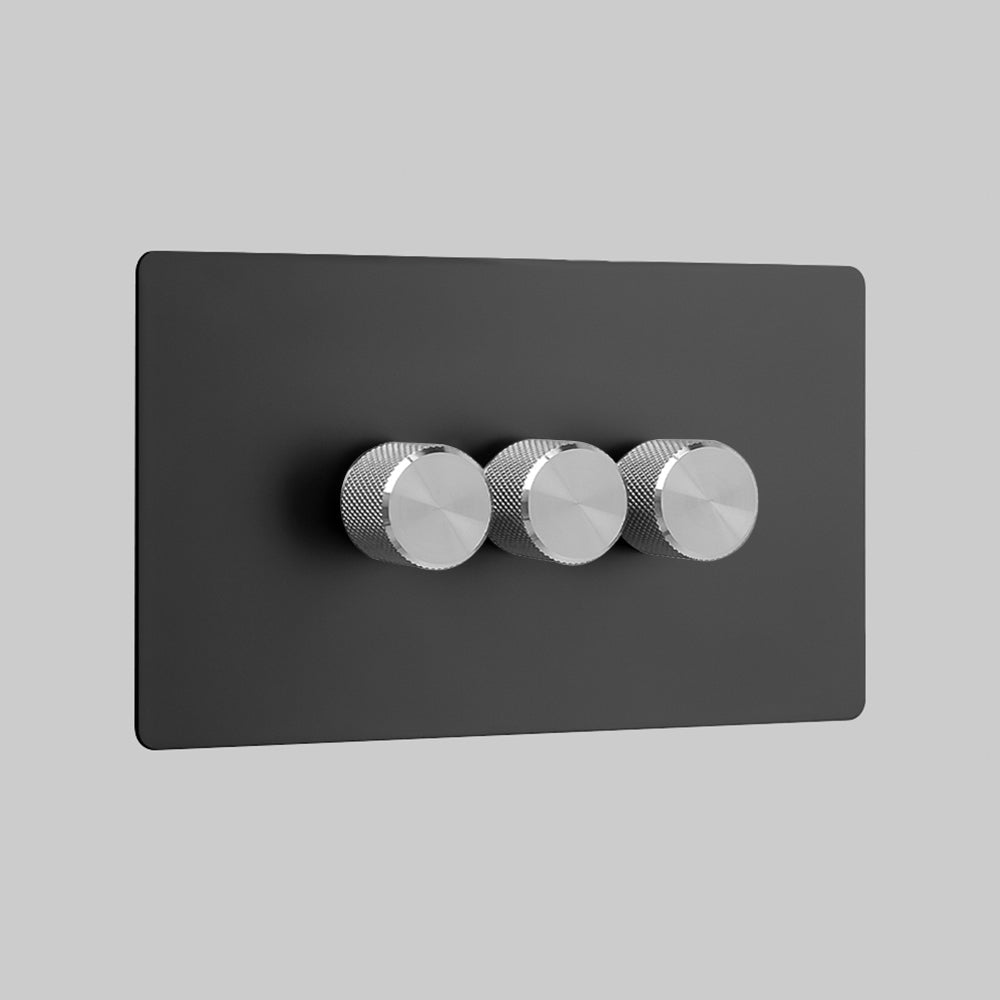 3_Gang_Steel(home assistant dimmer switch)