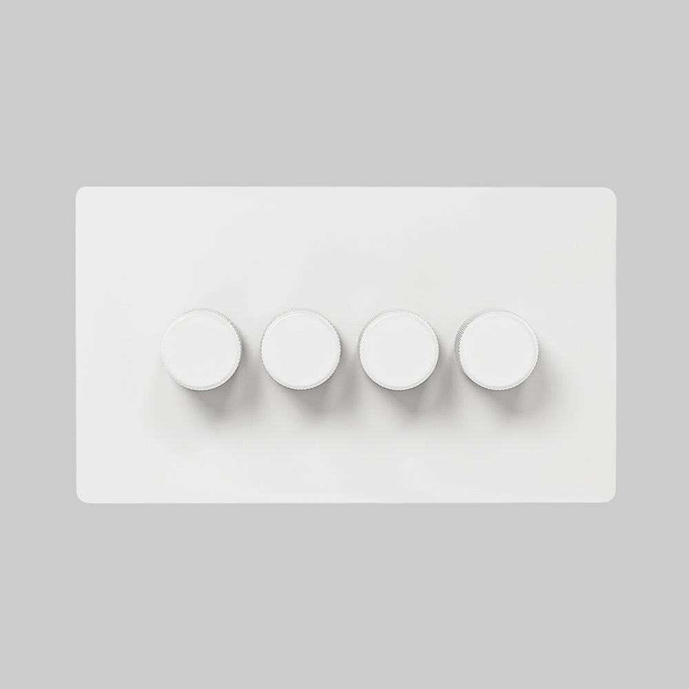 white 4 gang led light switch