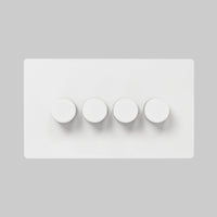 white 4 gang multiway led dimmer