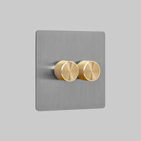 luxury brushed steel dummy dimmer intermediate