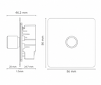 Multiway dimmer - Matt Black 1-4 Gang