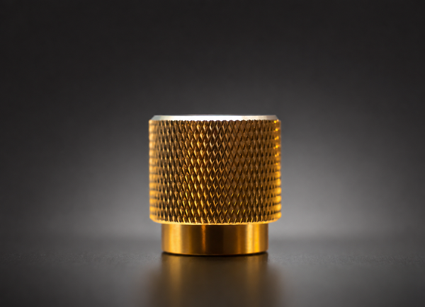Knurled Brass Rotary Knobs