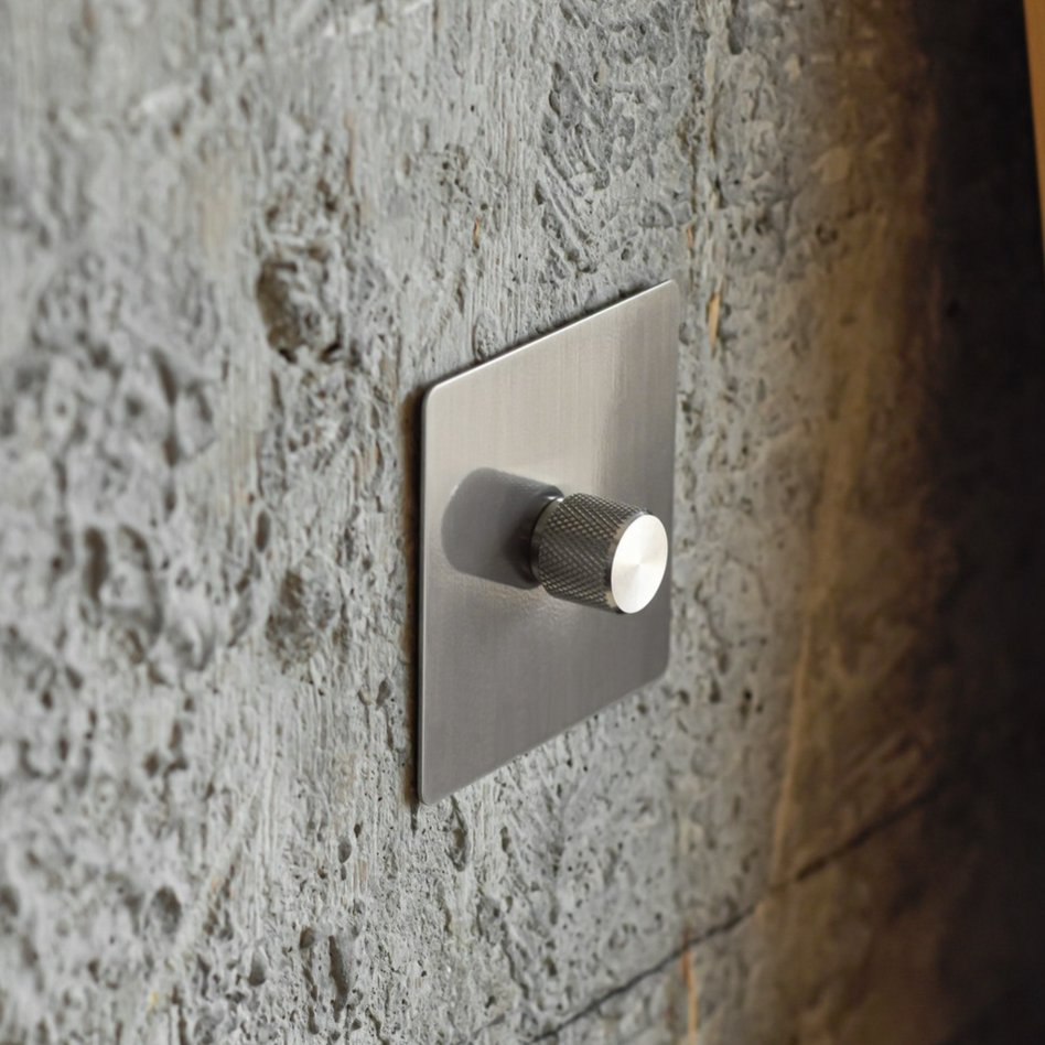 0-10V dimmer - Solid Stainless Steel 1-4 Gang