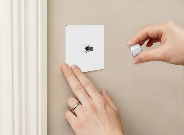 UK Homes Friendly Light Switch - Matt White 1-4 Gang