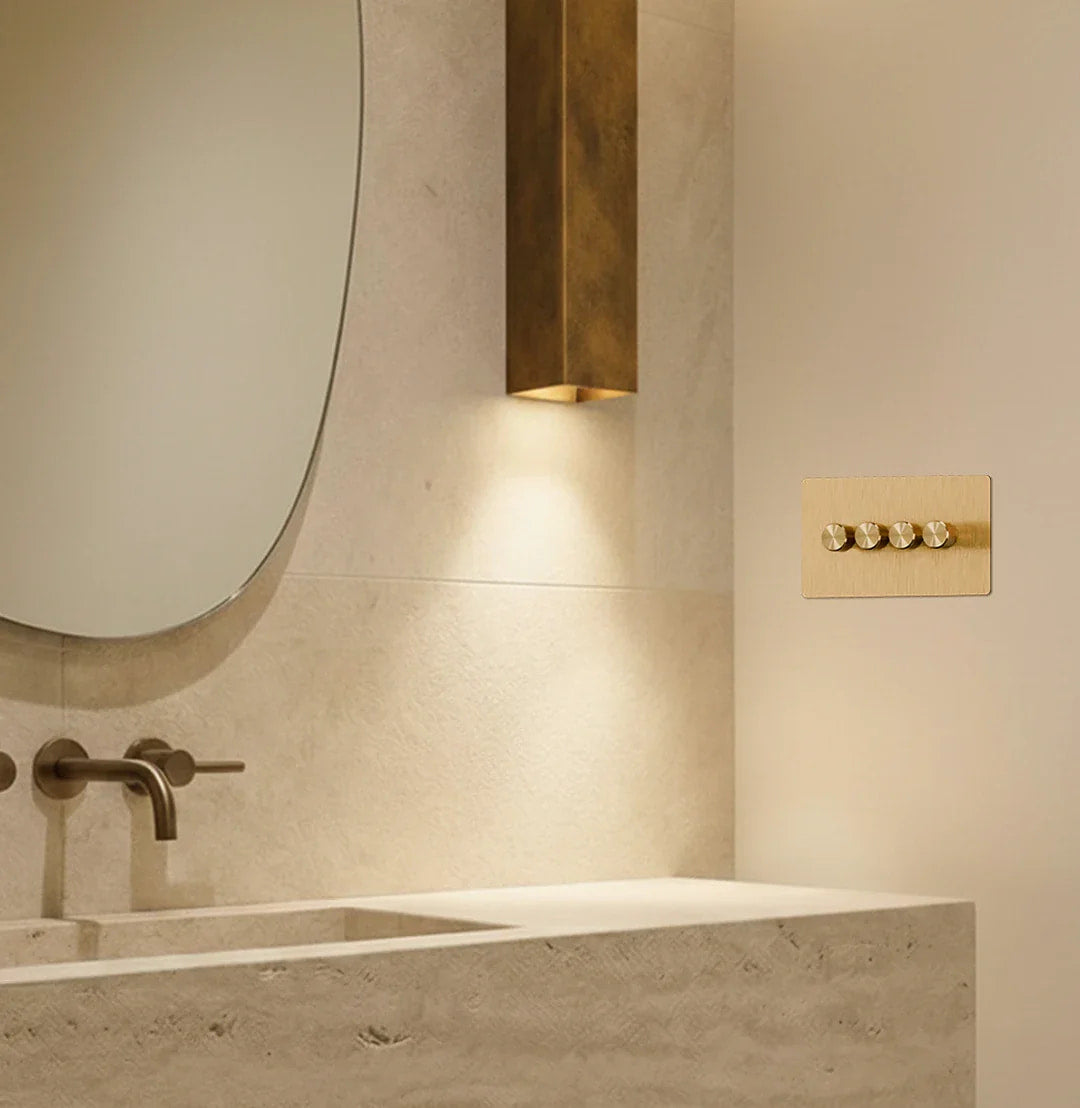Brushed Brass 1-Gang Two-Way Dimmer Switch