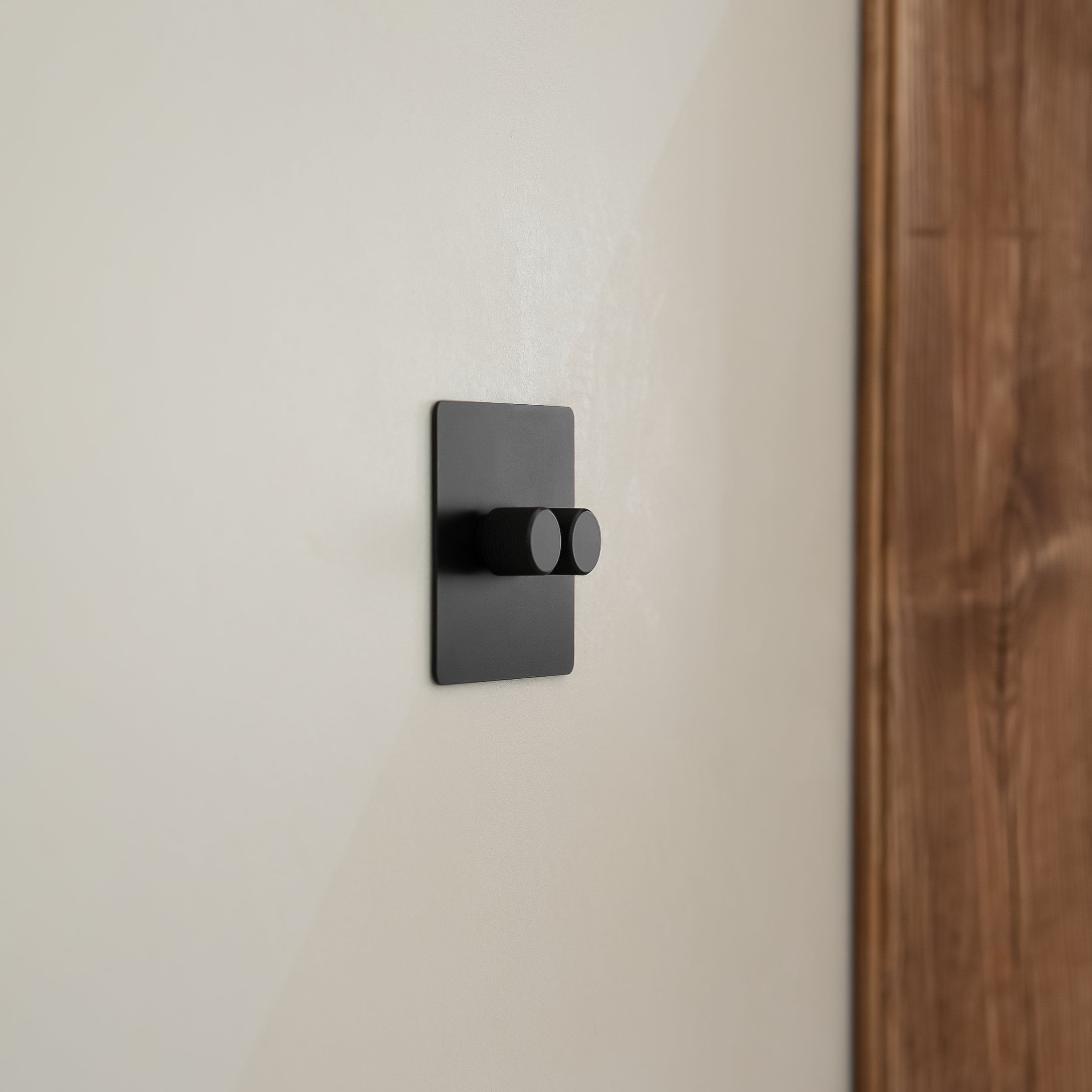 black steel 2 gang led intermediate light switch