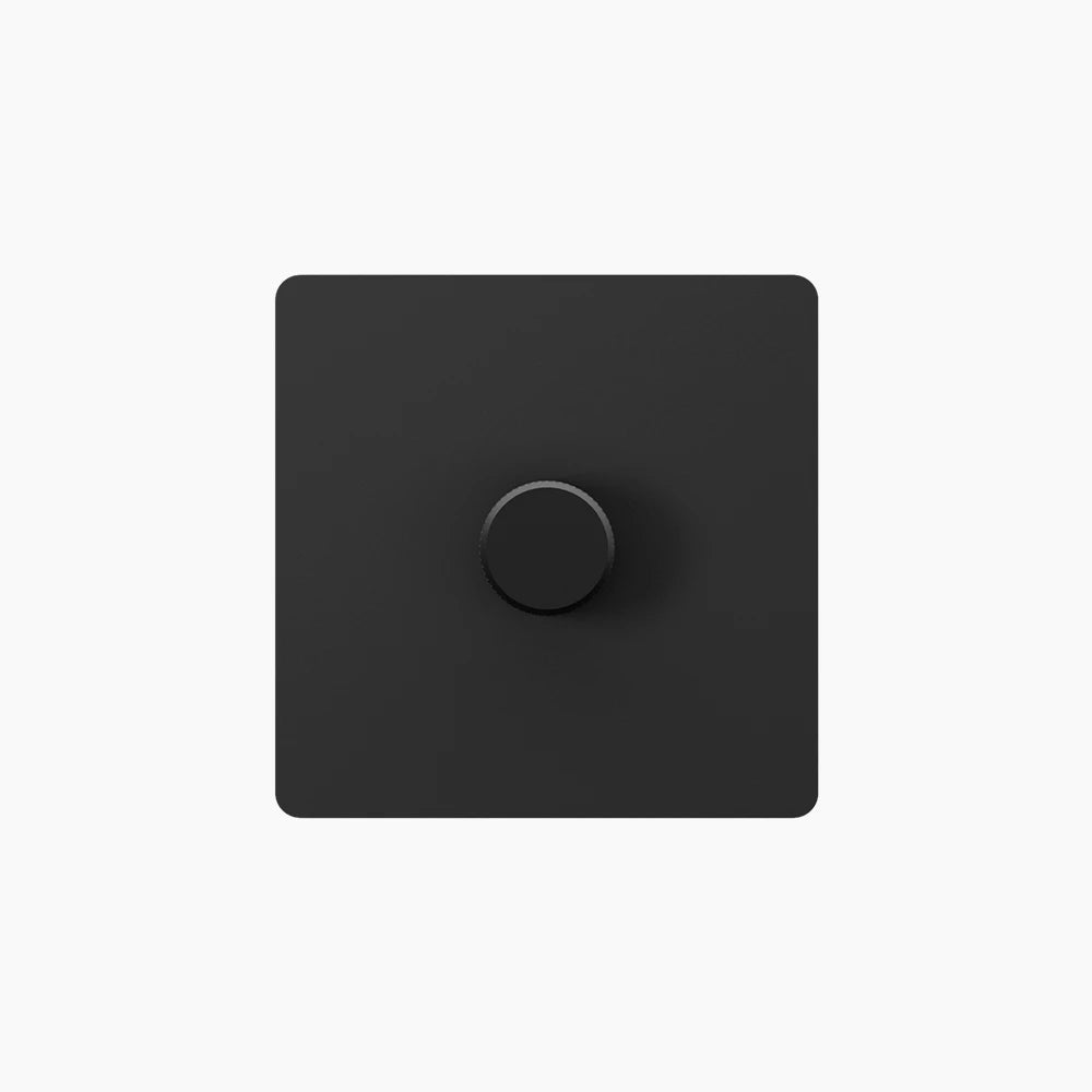Dimmer switch - Matt Black 1-4 Gang