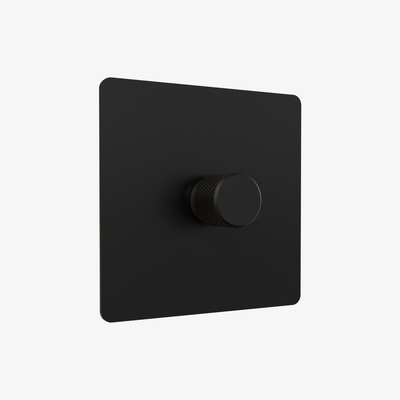 Dummy Dimmer - Matt Black 1-4 Gang