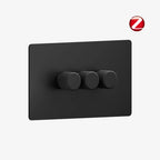 Smart Dimmer Switch - Matt Black 1-4 Gang