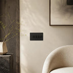 Dimmer switch - Matt Black 1-4 Gang