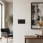 Dimmer switch - Matt Black 1-4 Gang