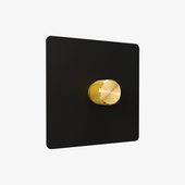 Multi-Point Rotary Dimmer Switch – Matt Black (1–4 Gang)