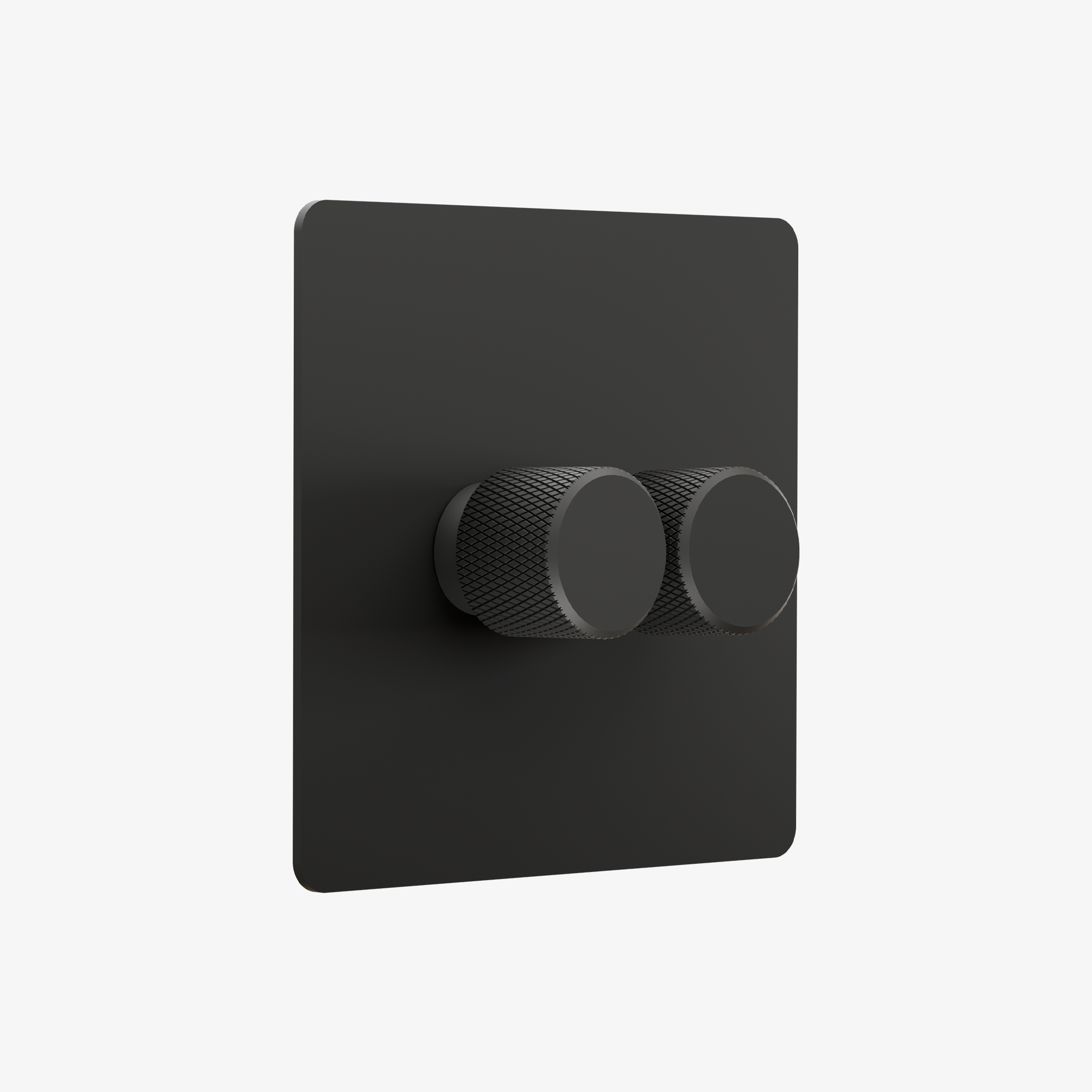 Zigbee Smart Dimmer Switch – Matt Black (1–4 Gang)