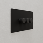 Dummy Dimmer - Matt Black 1-4 Gang