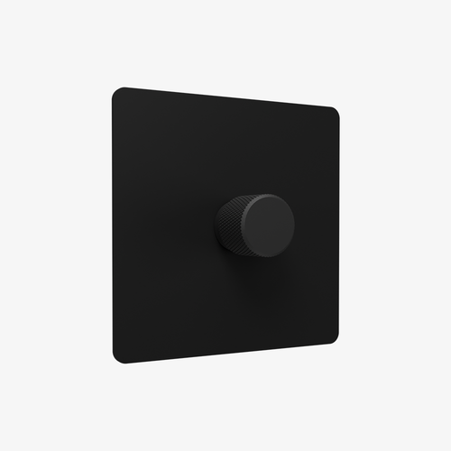 Dummy Dimmer - Matt Black 1-4 Gang