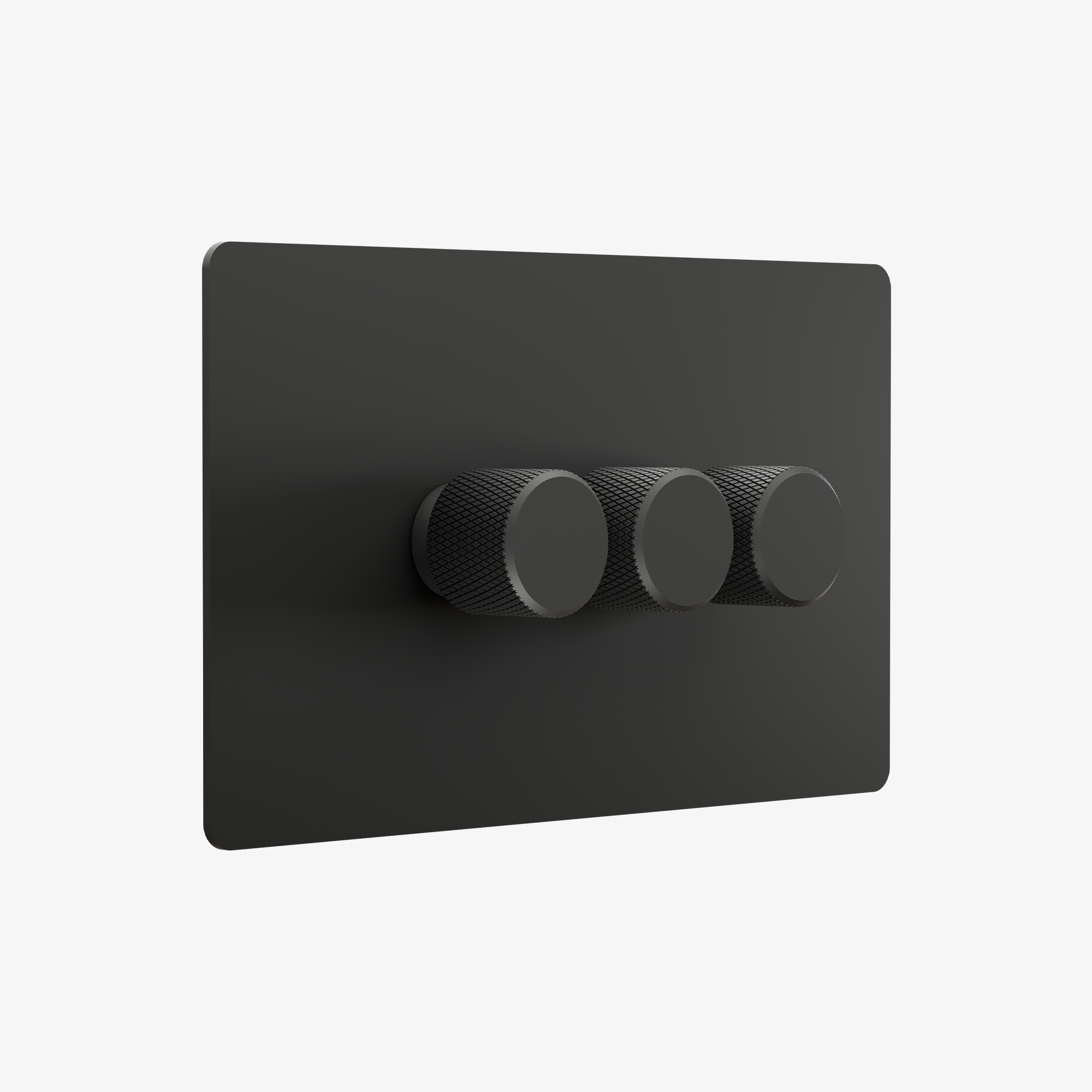 Zigbee Smart Dimmer Switch – Matt Black (1–4 Gang)