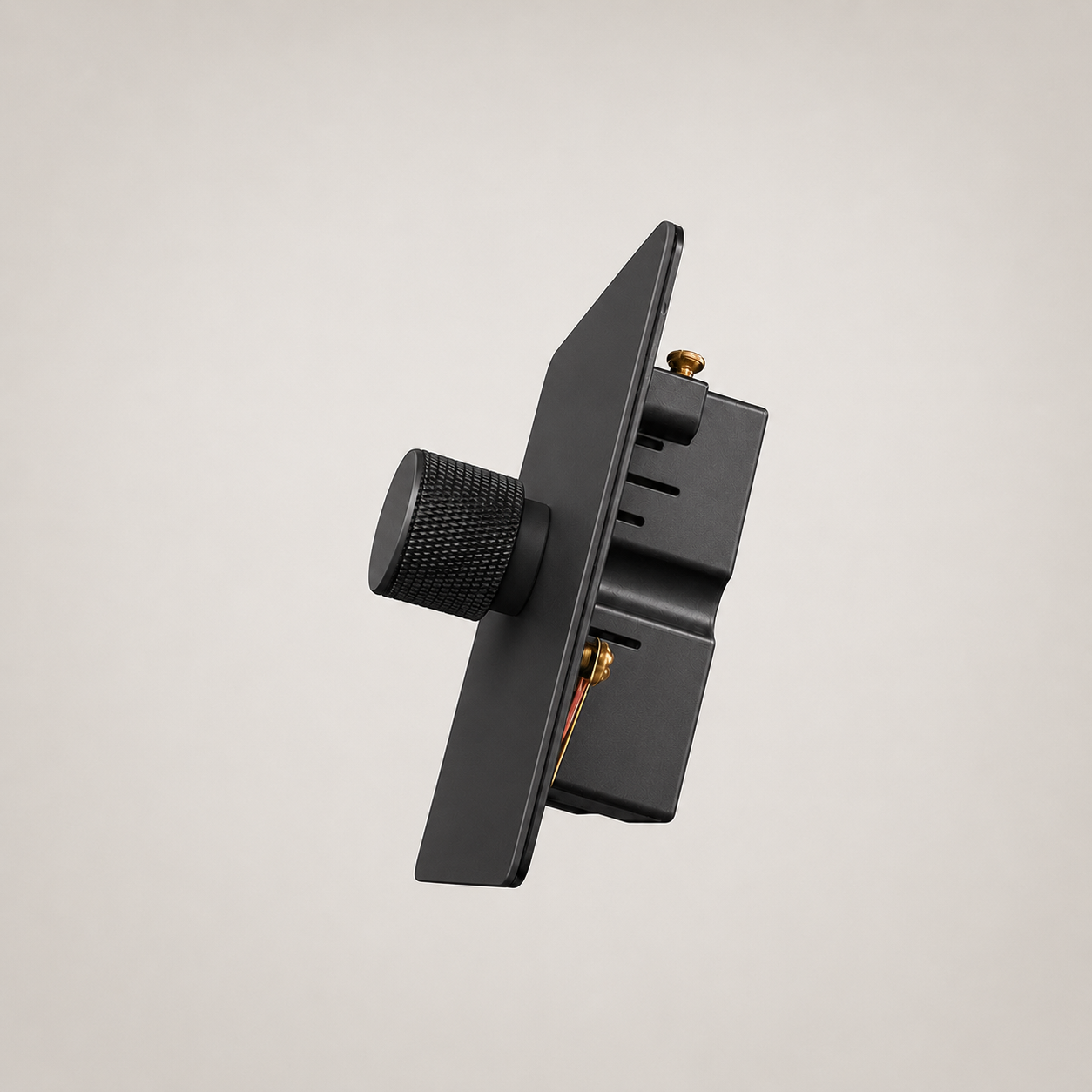 Multi-Point Rotary Dimmer Switch – Matt Black (1–4 Gang)