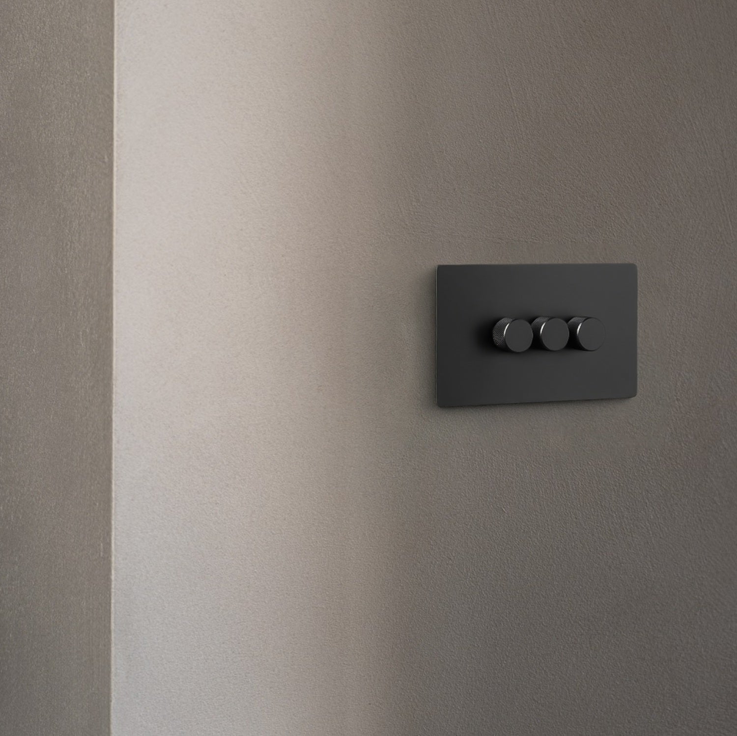 Smart Dimmer Switch - Matt Black 1-4 Gang