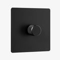 Multiway dimmer - Black steel 1/2/3/4 Gang