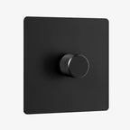 Multiway dimmer - Black steel 1/2/3/4 Gang