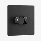 0-10V dimmer - Matt Black 1-4 Gang