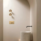 Light Switch - Solid Brushed Brass 1-4 Gang