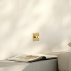 Light Switch - Solid Brushed Brass 1-4 Gang