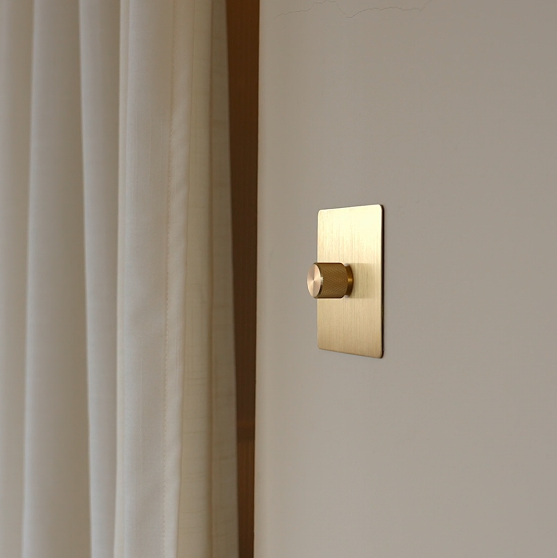 Dummy Dimmer - Solid Brushed Brass 1-4 Gang