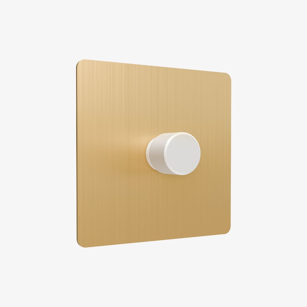 Zigbee Smart Dimmer Switch – Solid Brushed Brass 1-4 Gang