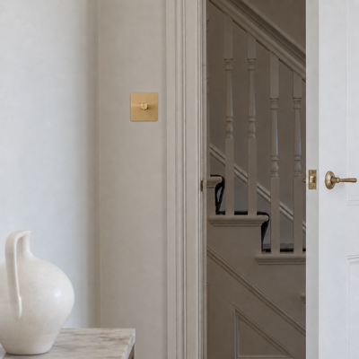 Dummy Dimmer - Solid Brushed Brass 1-4 Gang