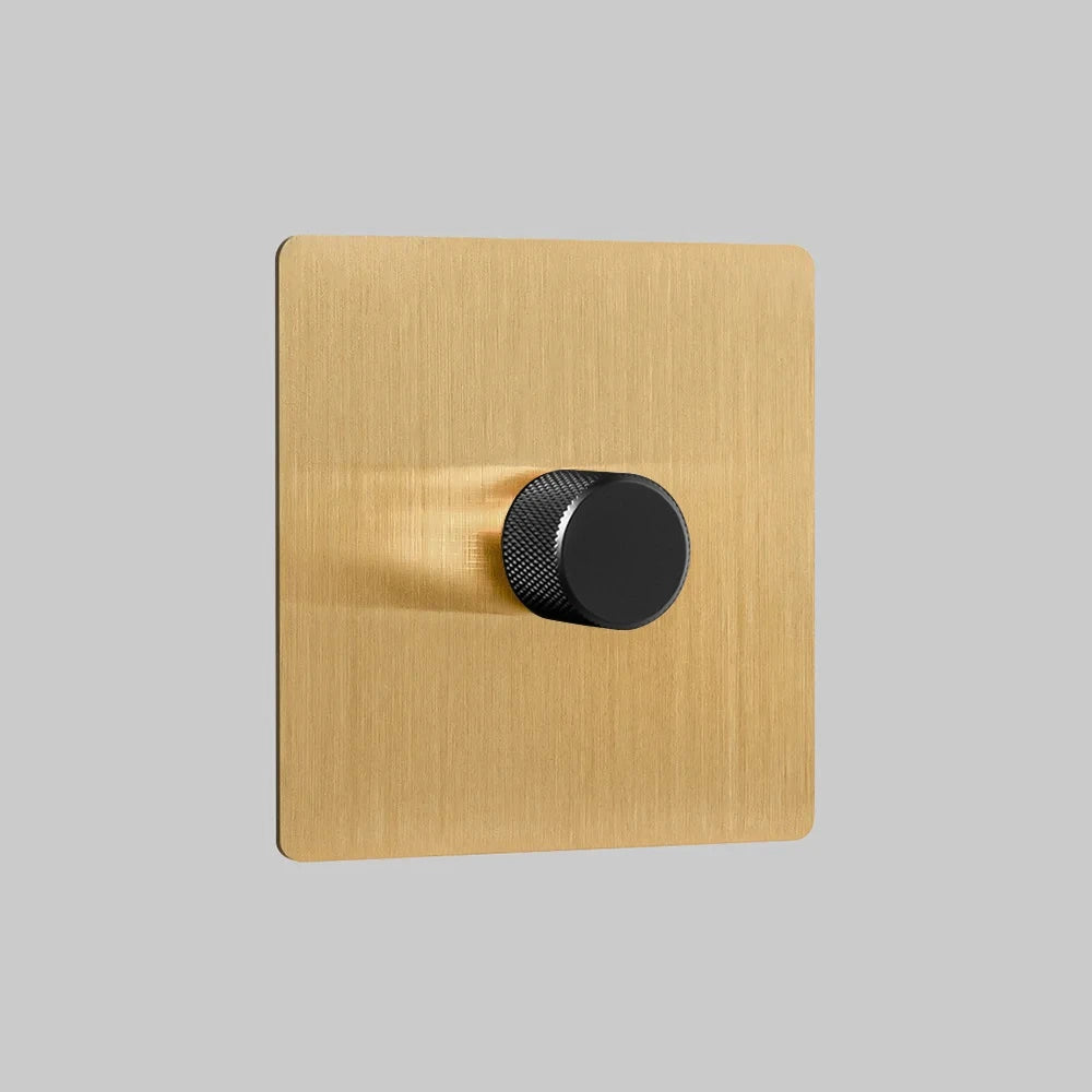 brass 1 gang dimmer switch 2 way