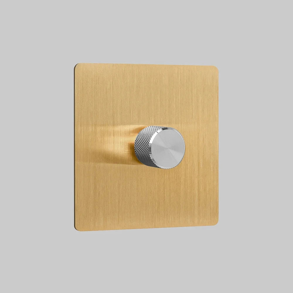 brushed brass 1 gang led dimmer switch intermediate