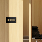 Light Switch - Matt Black 1-4 Gang